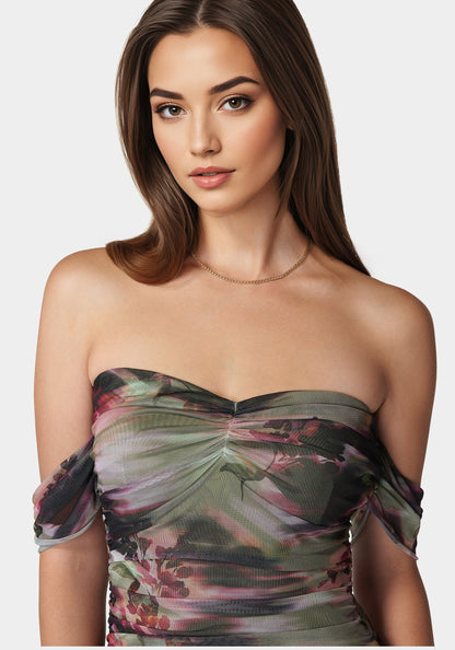 Ruched Midi Dress