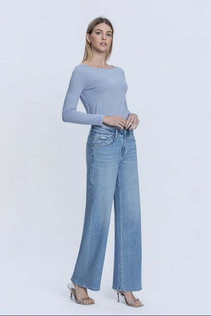 Waitlist 8/15 • Romilly Mid Rise Wide Leg Jeans Medium Wash