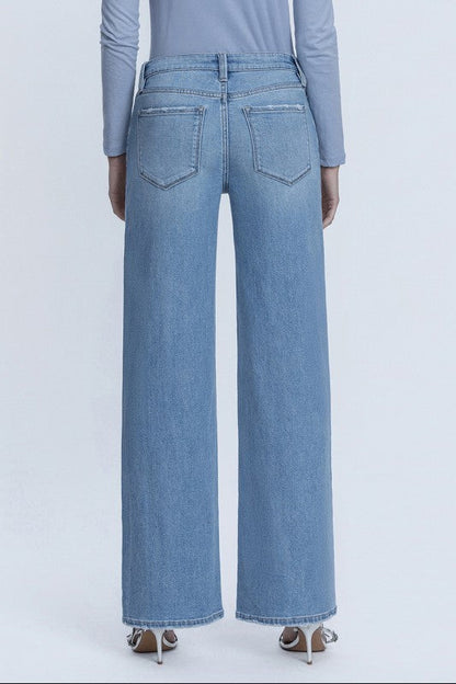 Waitlist 8/15 • Romilly Mid Rise Wide Leg Jeans Medium Wash