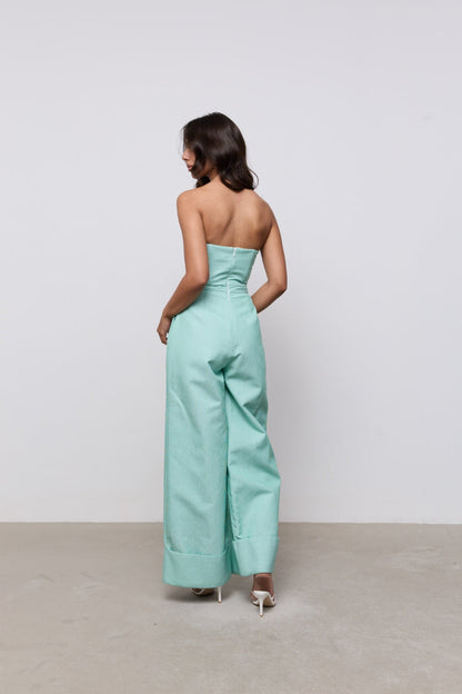 Cotton Pinstripe Jumpsuit