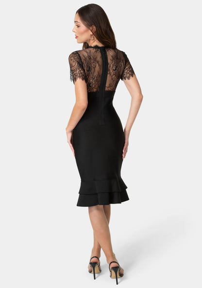 Bandage & Lace Dress