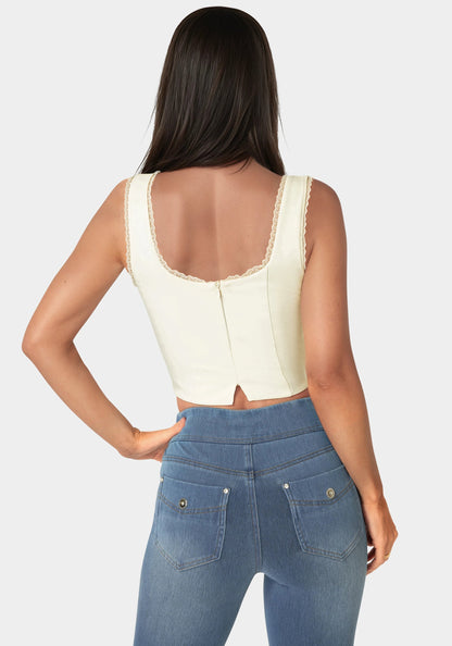 Front Tie Corset Top