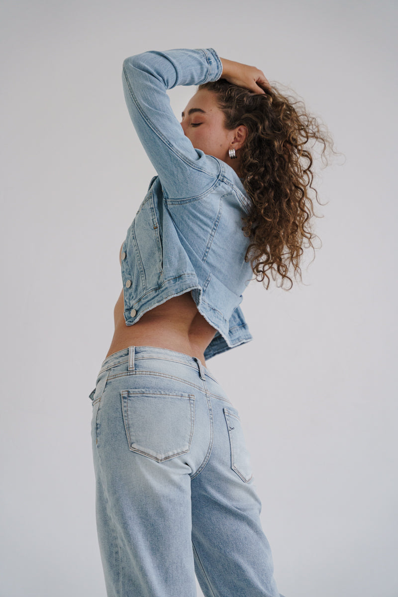 Charlotte Long Sleeve Denim Jacket Light Wash