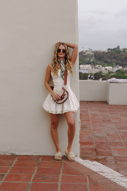 Kristin Sleeveless Mini Dress White