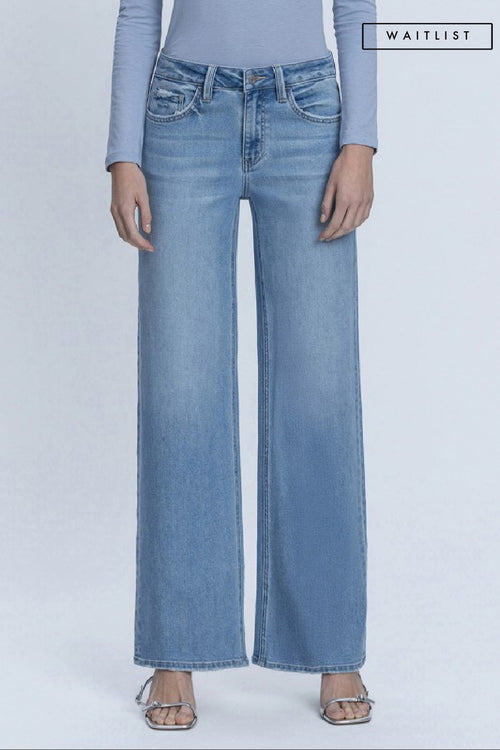 Waitlist 8/15 • Romilly Mid Rise Wide Leg Jeans Medium Wash