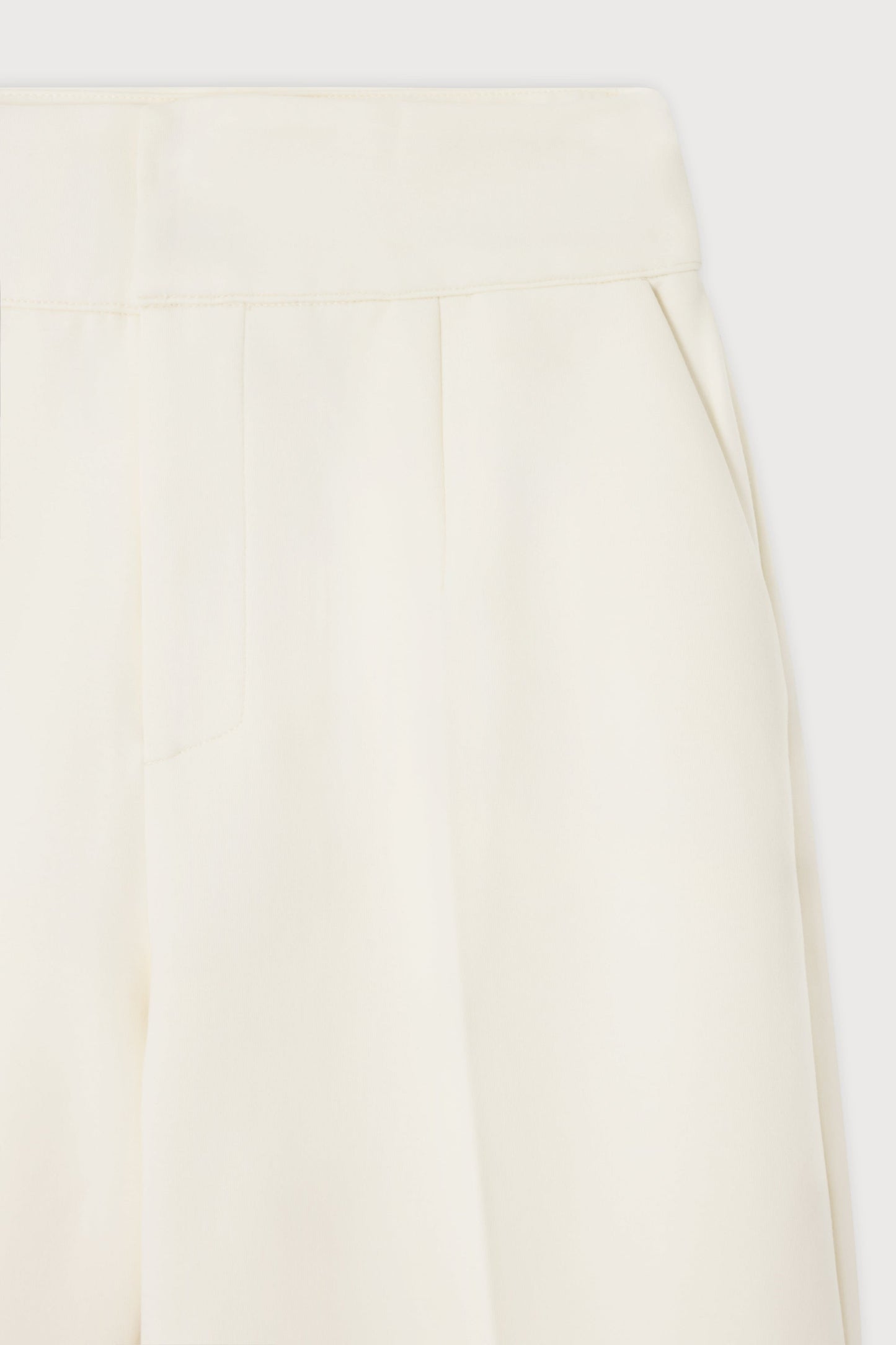 Cotton Mix Structured Trousers