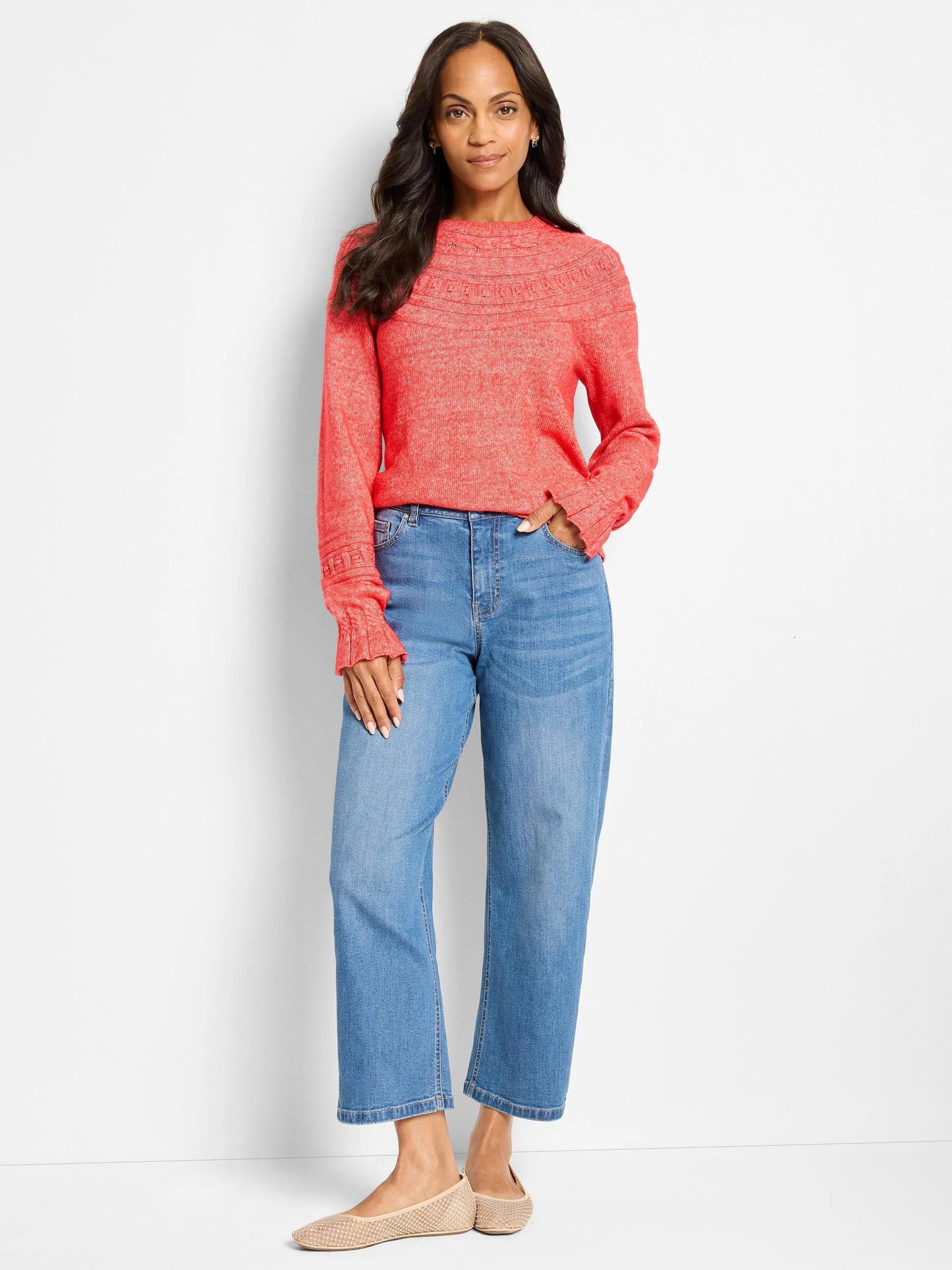 Textural Dot Cozy Sweater