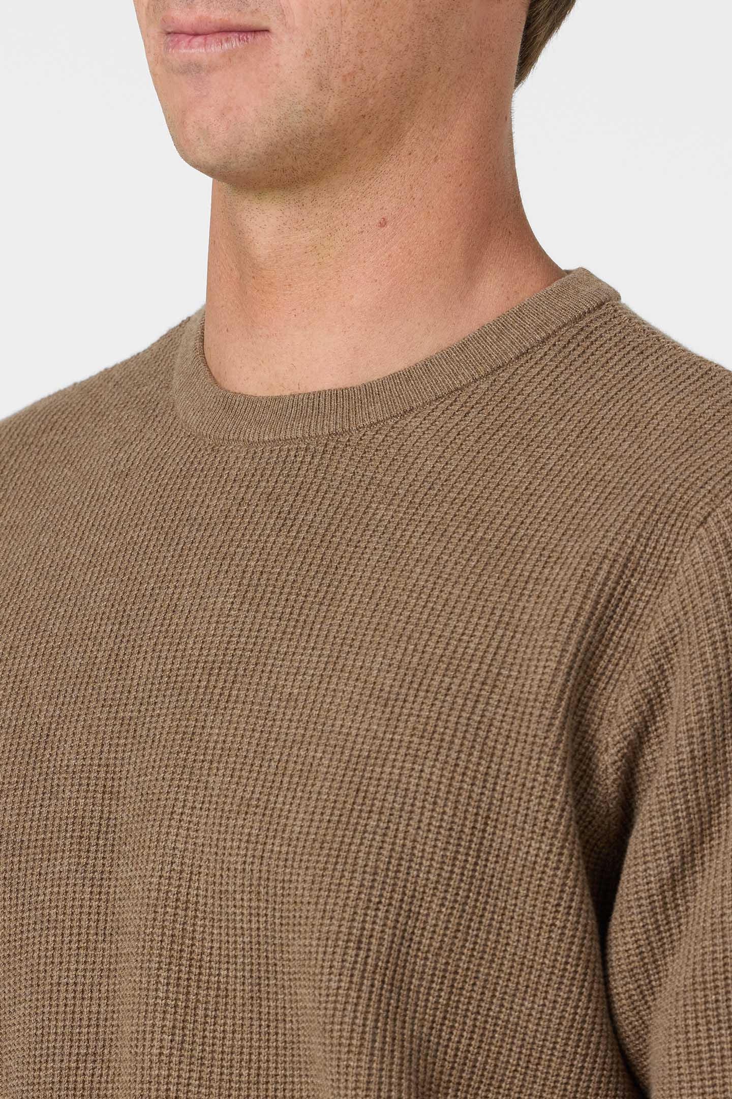 O'Riginals Roscoe Waffle Long Sleeve Sweater