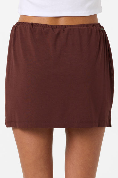 Alyssa Solid Knit Short Skirt