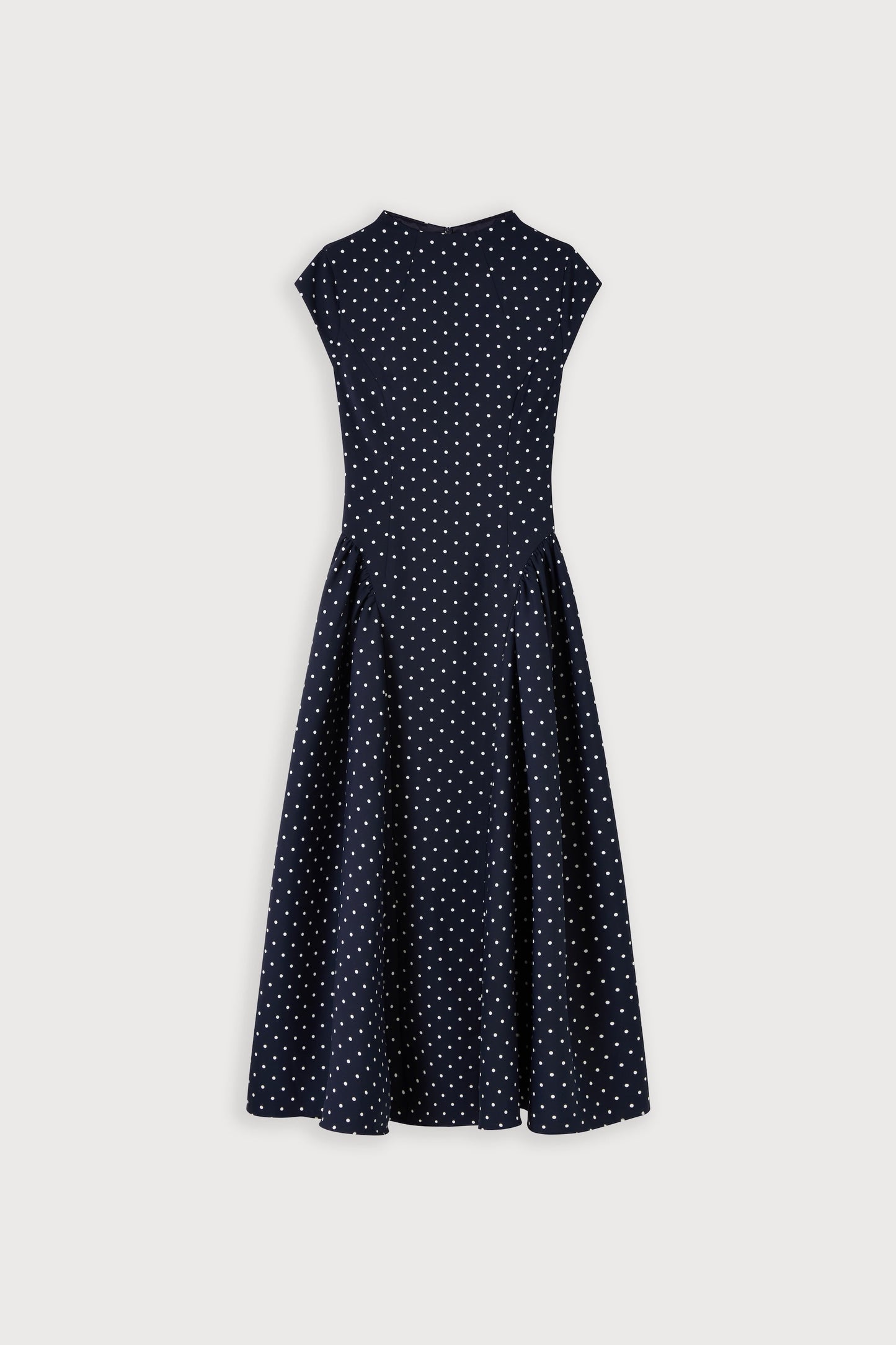 Cap Sleeve Gathered Midi Dress
