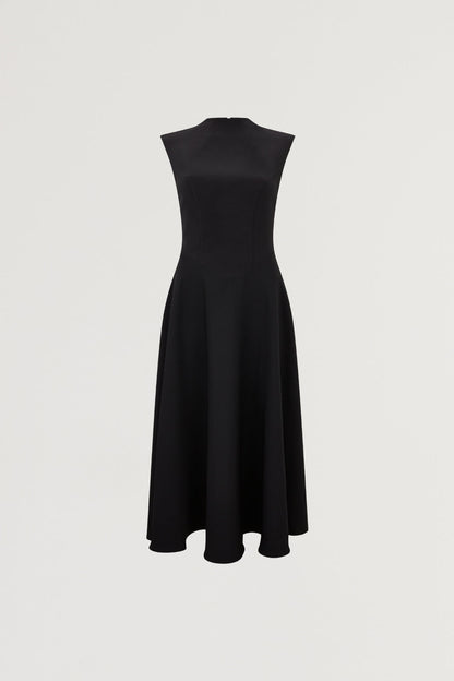 High Waist Midi Dress