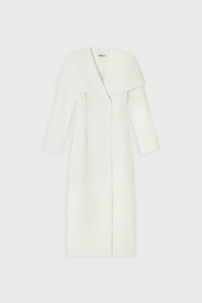 Statement Collar Midi Dress