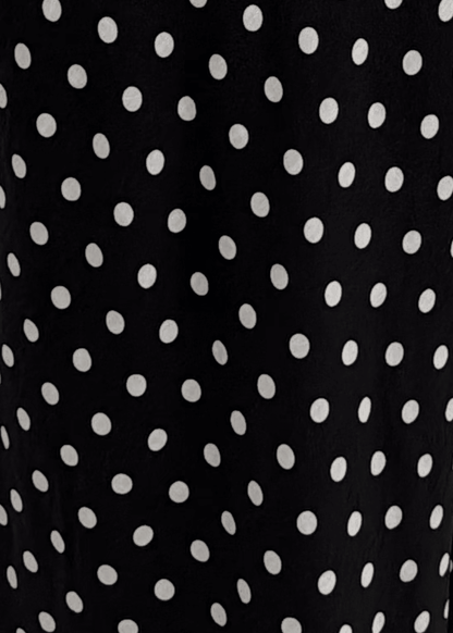Good Intentions Cut Out Back Polka Dot Maxi Dress - Black