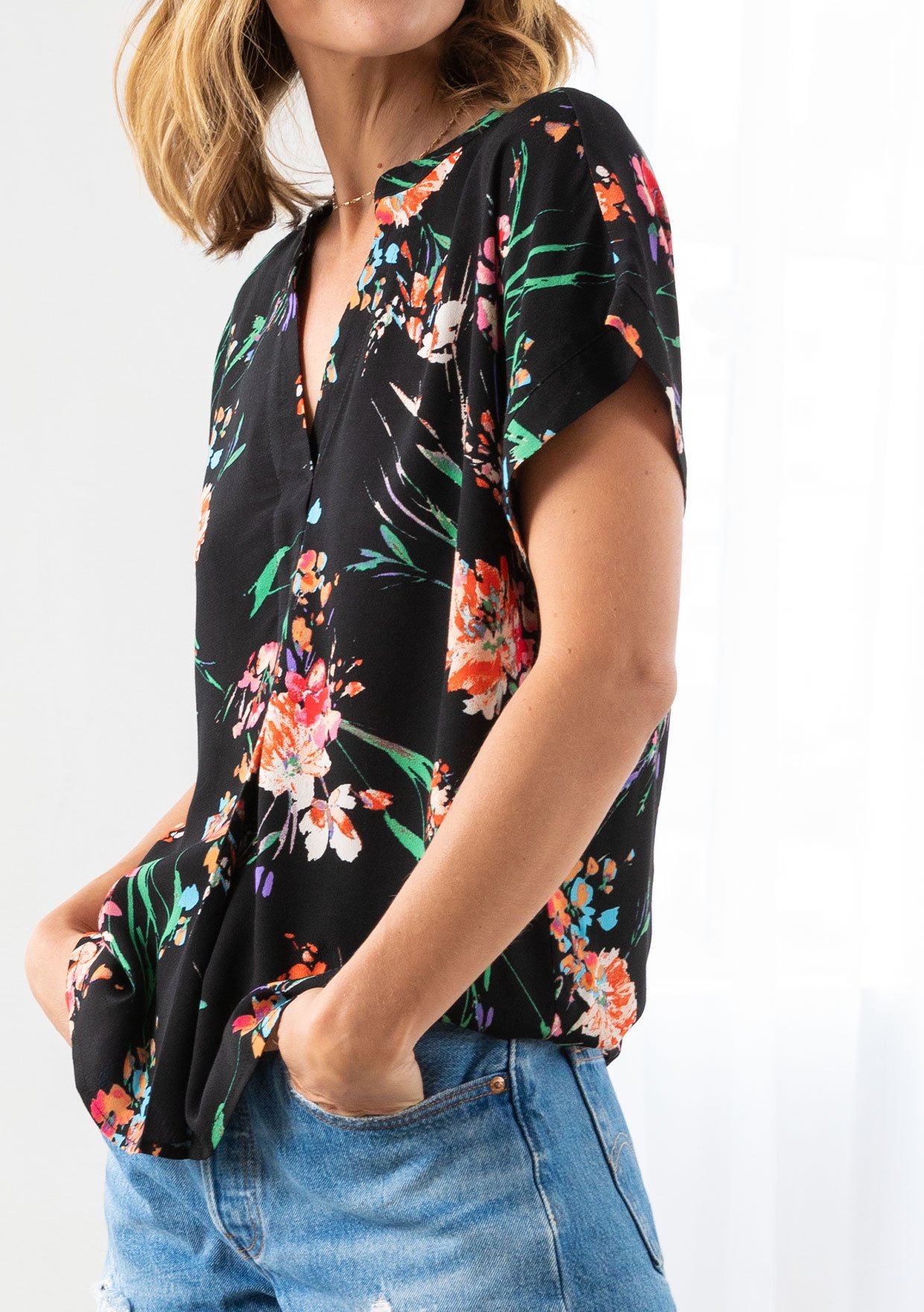 Spring Blooms Floral Top