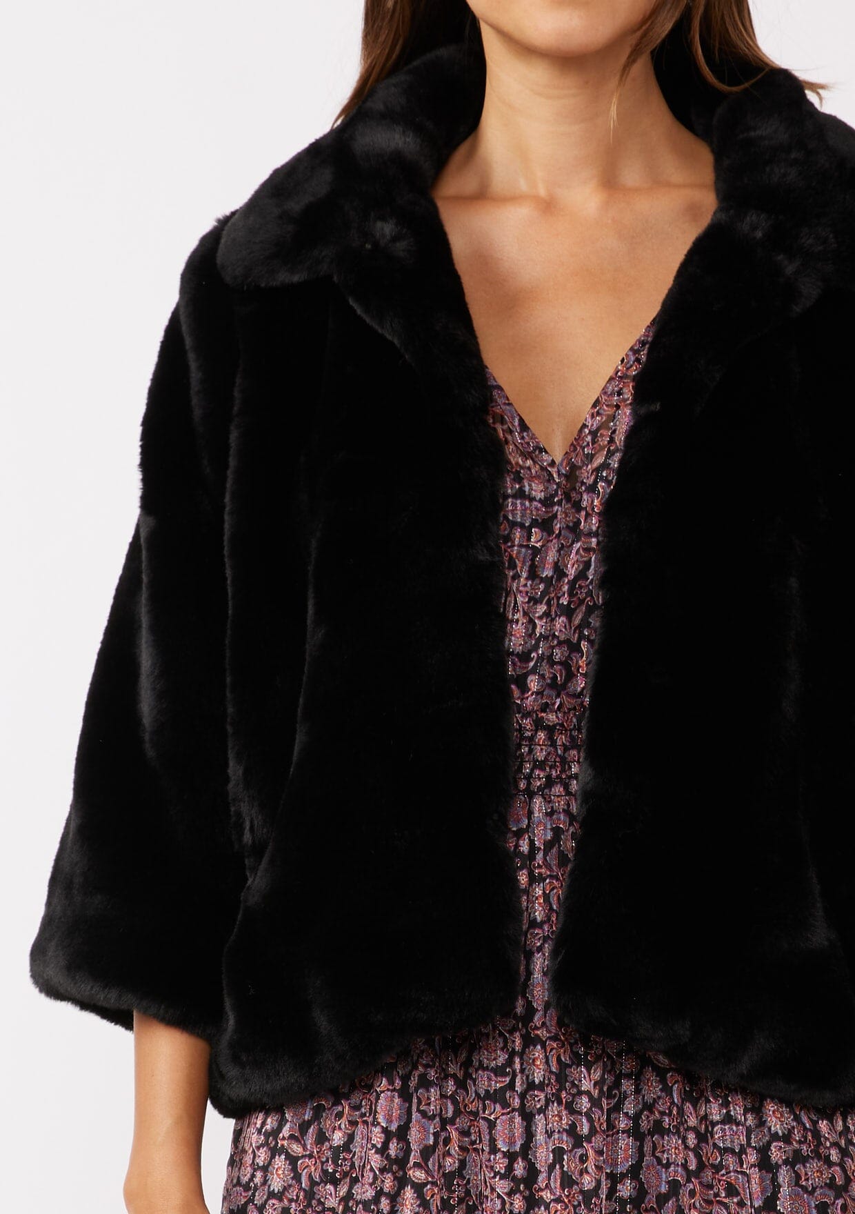 Night Owl Faux Fur Coat