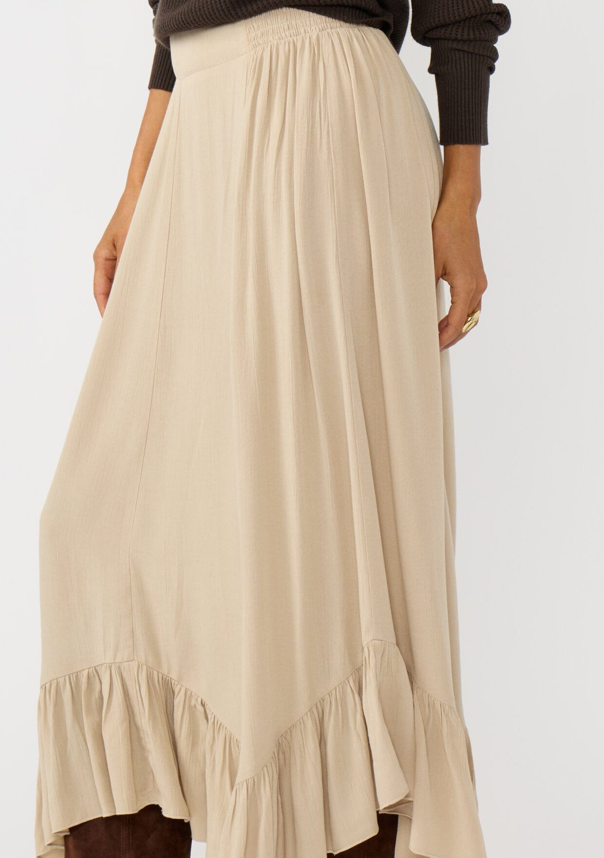 Lainey Ruffle Maxi Skirt