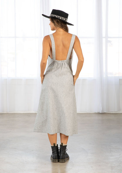 Scout Linen Stripe Midi Dress