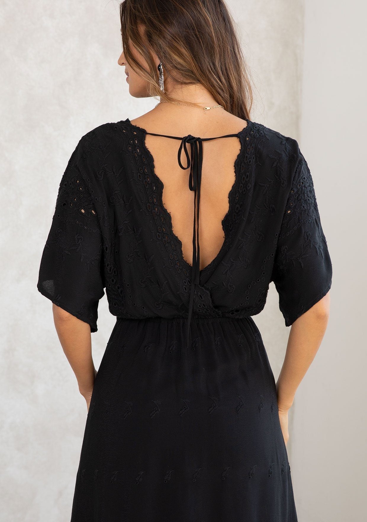 Harper Eyelet Midi Dress
