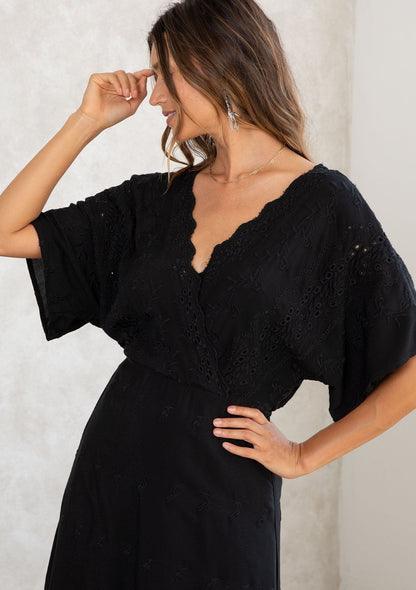 Harper Eyelet Midi Dress