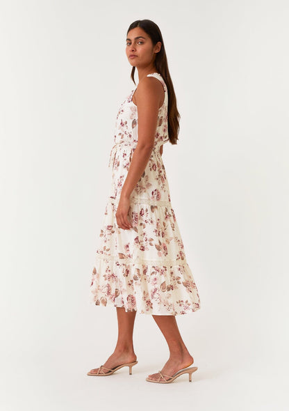 Evelyn Floral Midi Dress