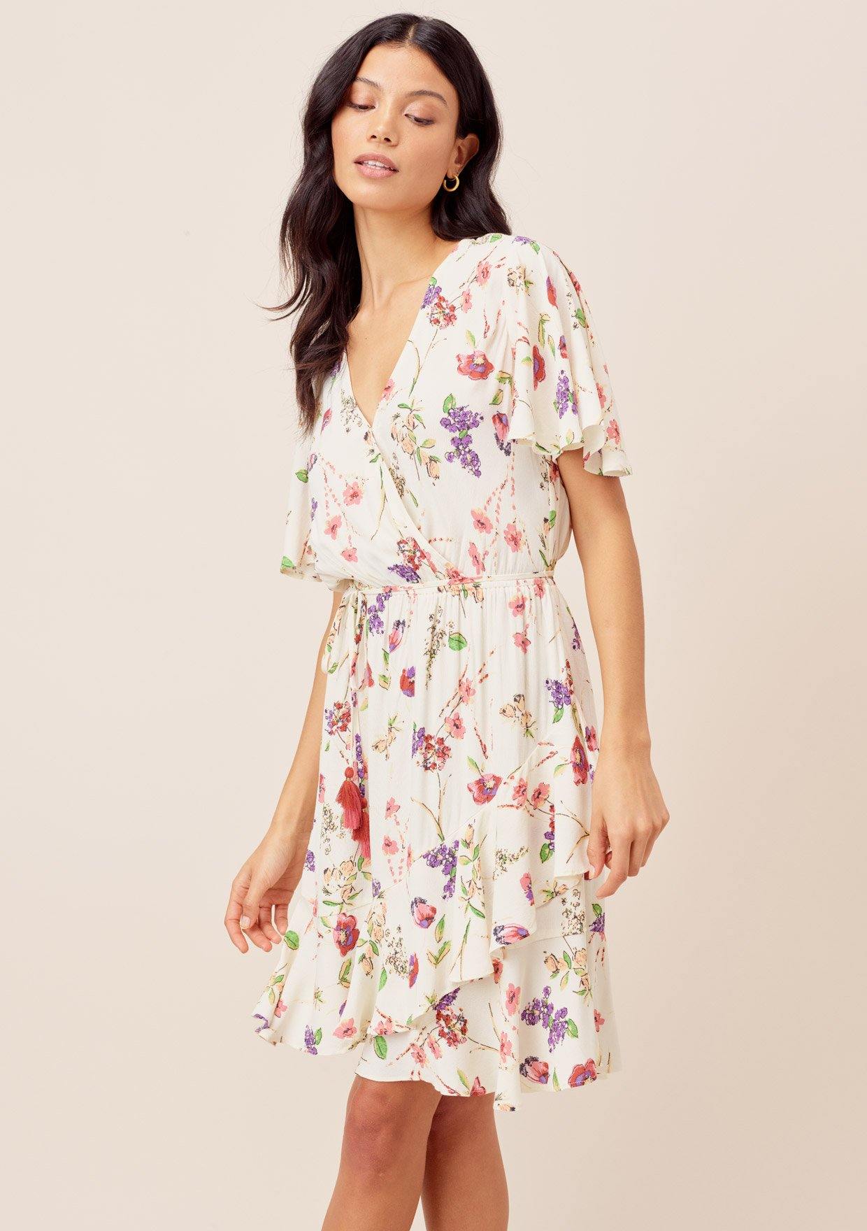Tasha Flutter Sleeve Mini Dress