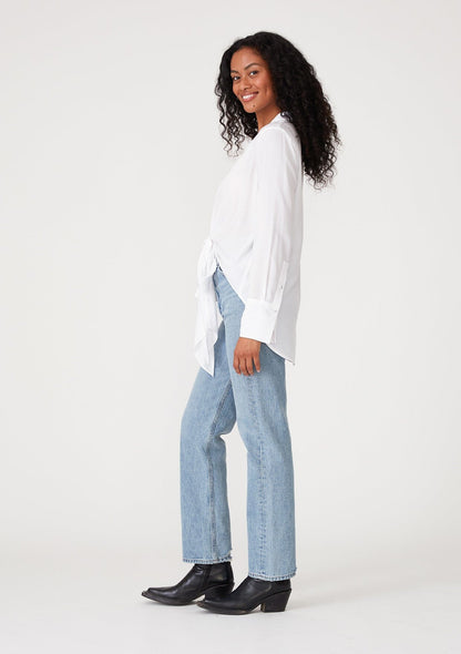 Happy Hour Tie Front Blouse