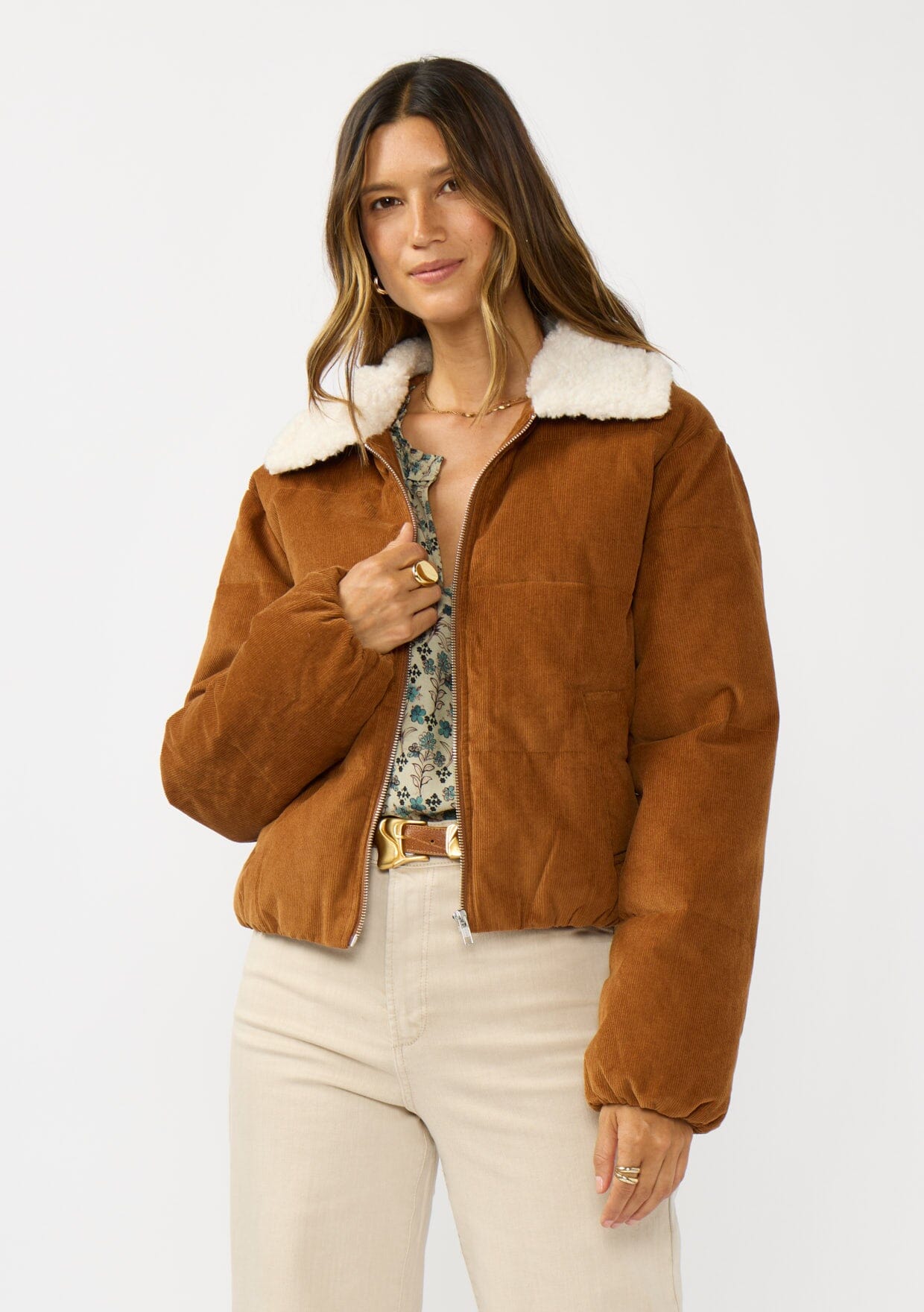 Wrangler Corduroy Puffer Jacket