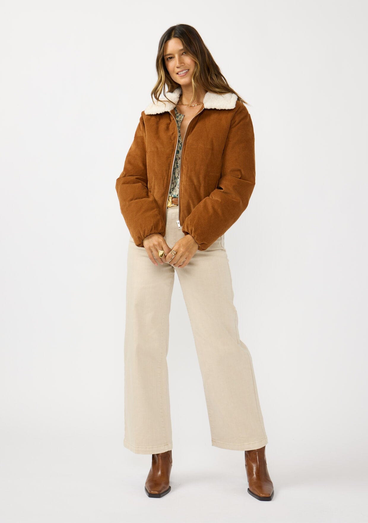 Wrangler Corduroy Puffer Jacket