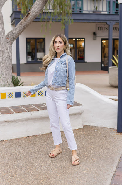 Charlotte Long Sleeve Denim Jacket Light Wash