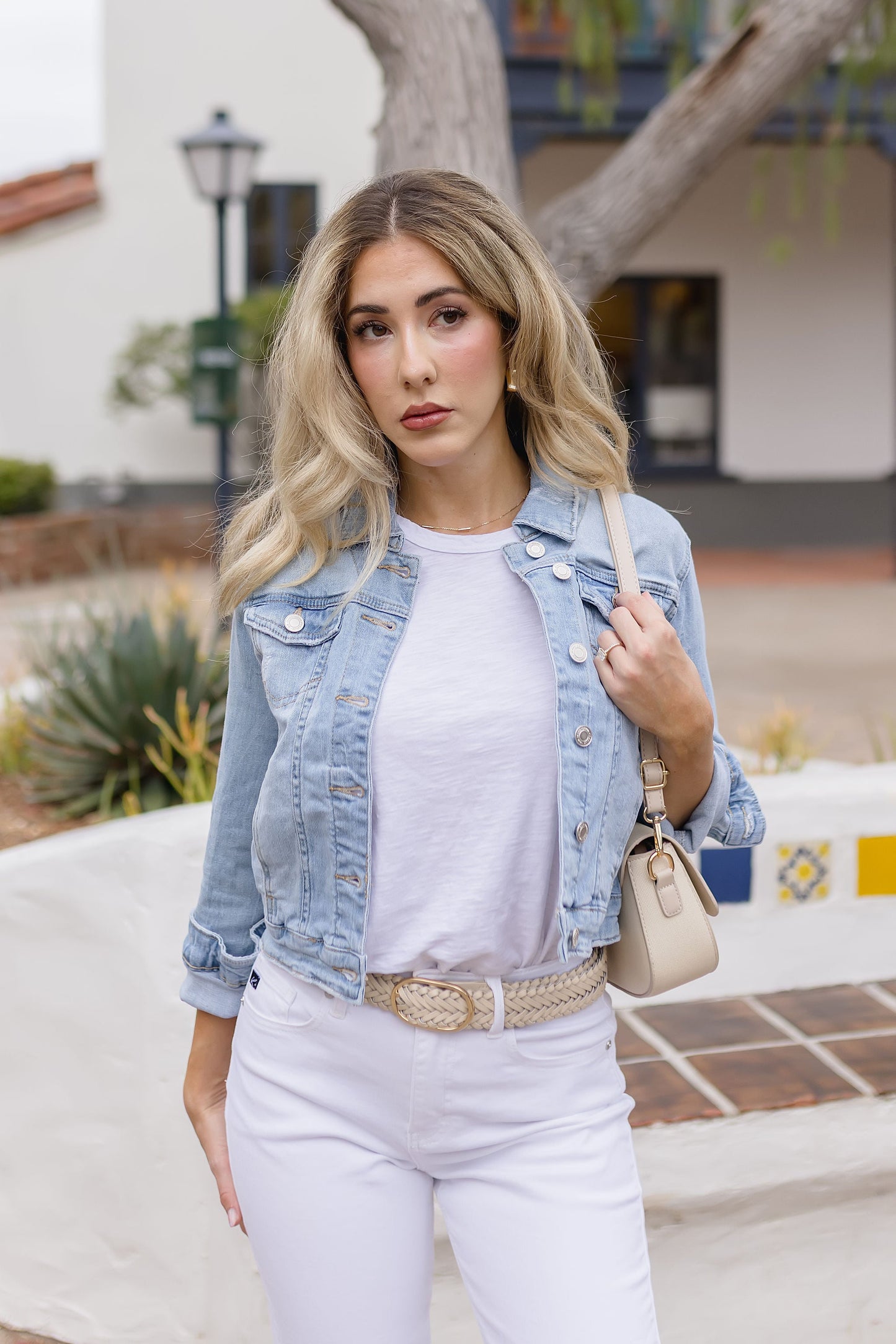 Charlotte Long Sleeve Denim Jacket Light Wash