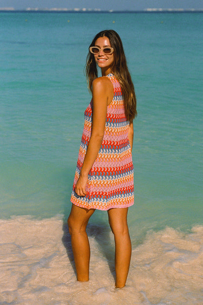 Poolside Mini Dress In Mandala