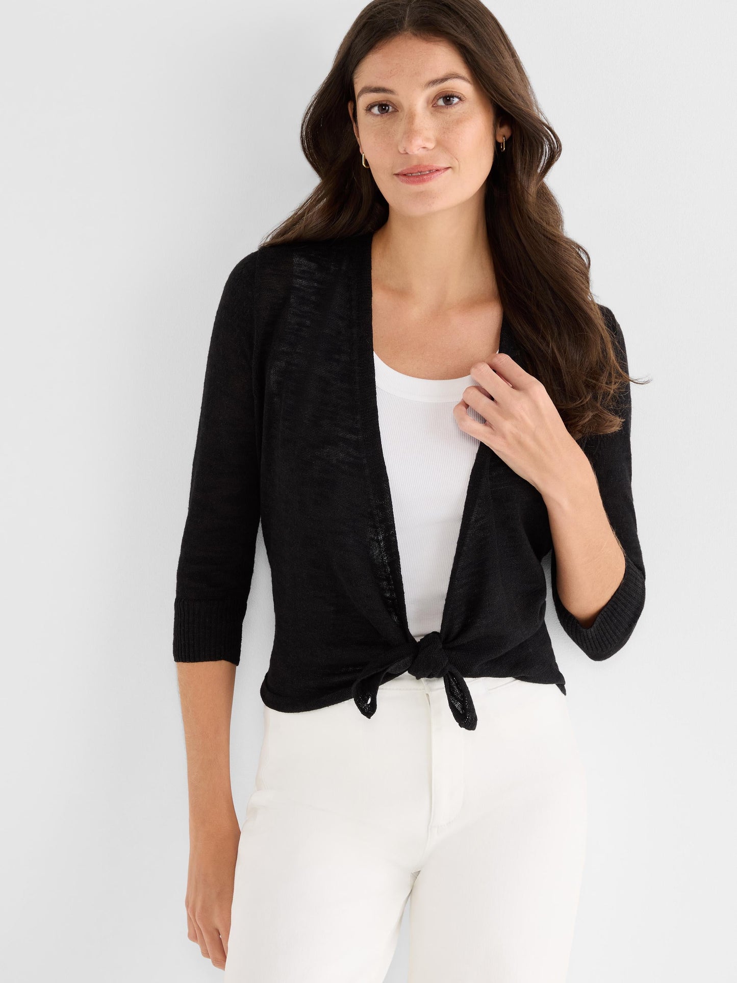 Slub Knit 4-Way Cardigan