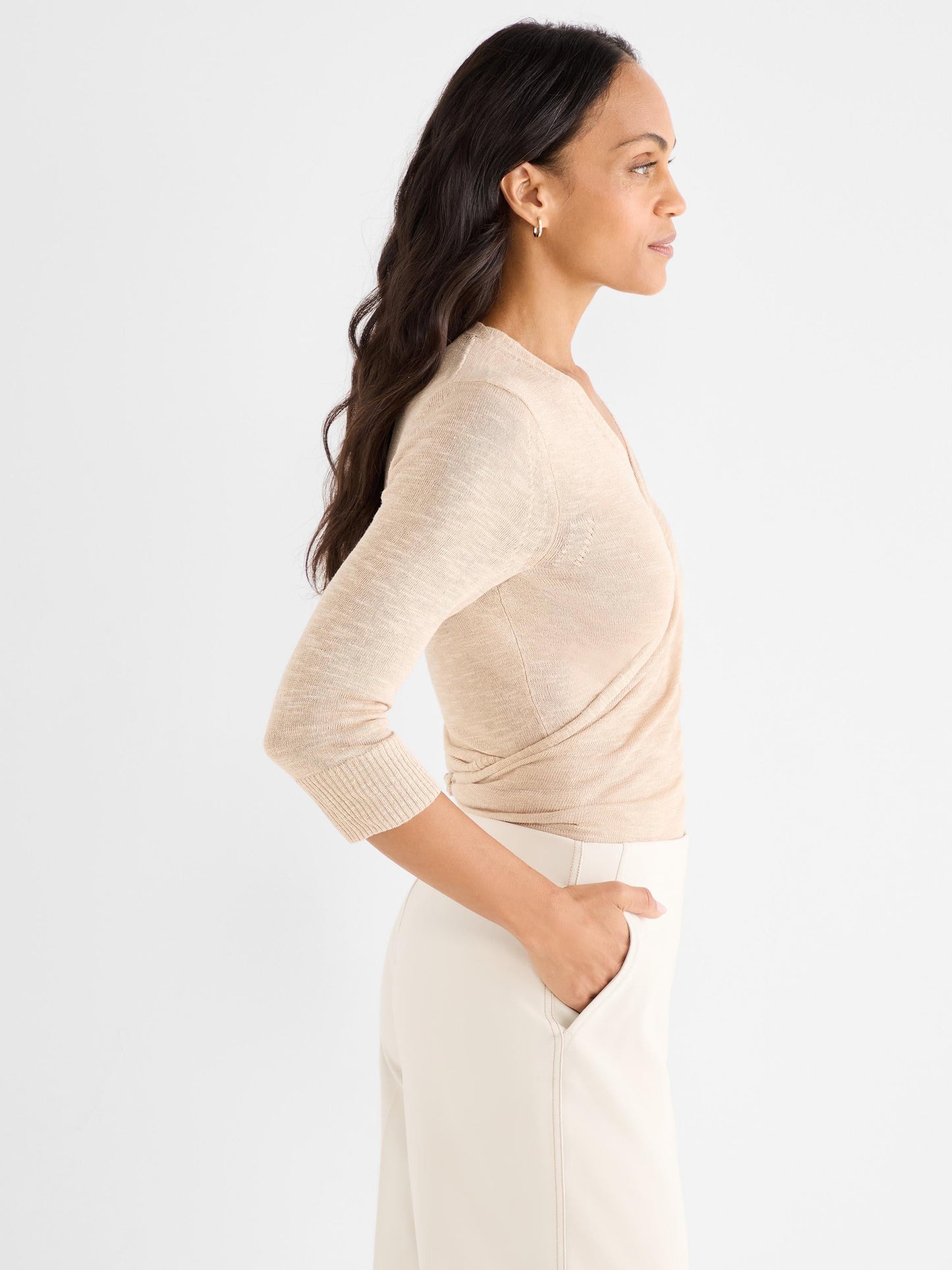Slub Knit 4-Way Cardigan