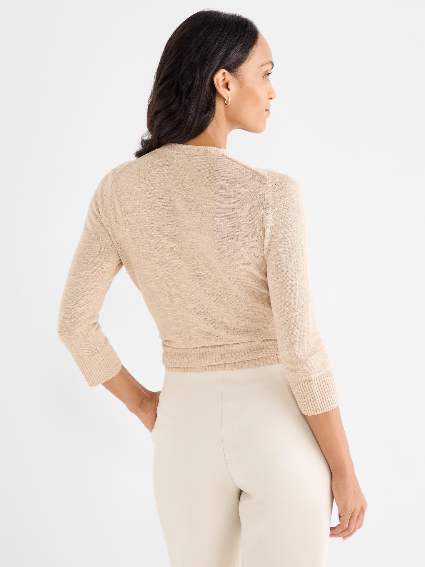 Slub Knit 4-Way Cardigan