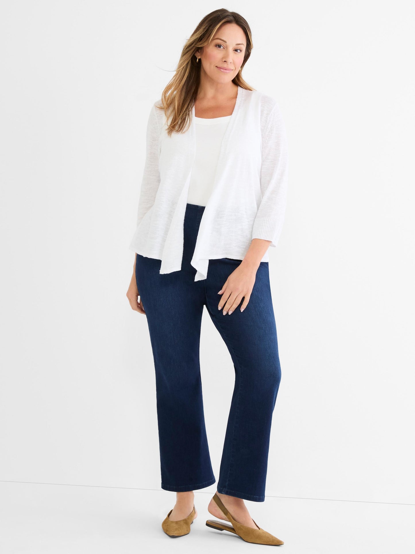 Slub Knit 4-Way Cardigan