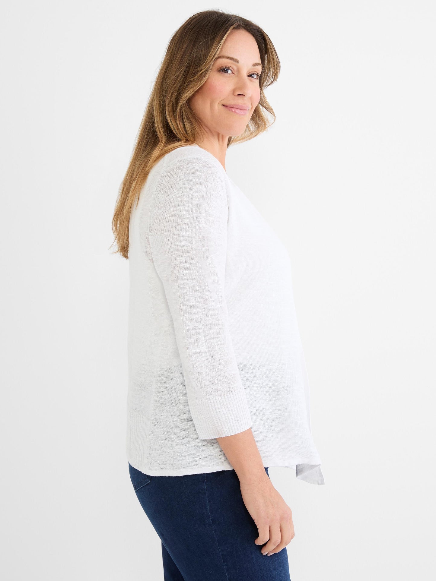 Slub Knit 4-Way Cardigan