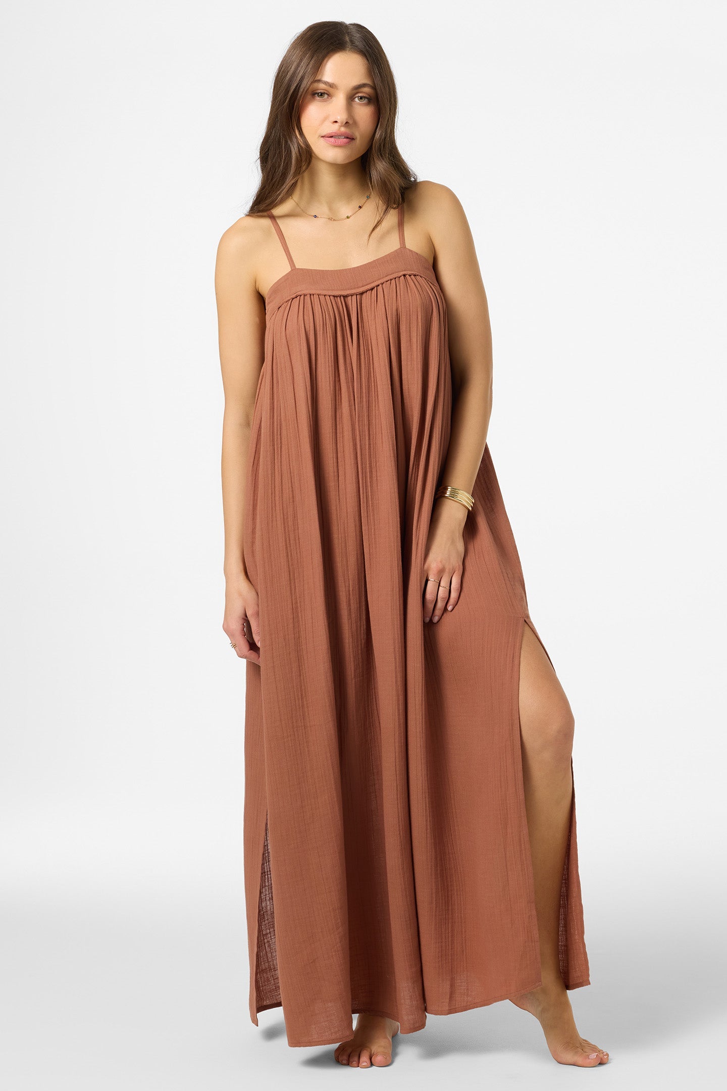 Saltwater Solids Sai Maxi Cover-Up Dress