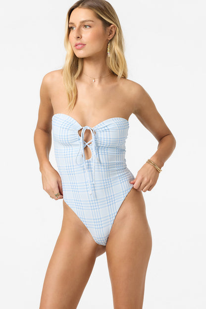 Catamaran Plaid Poolside One-Piece