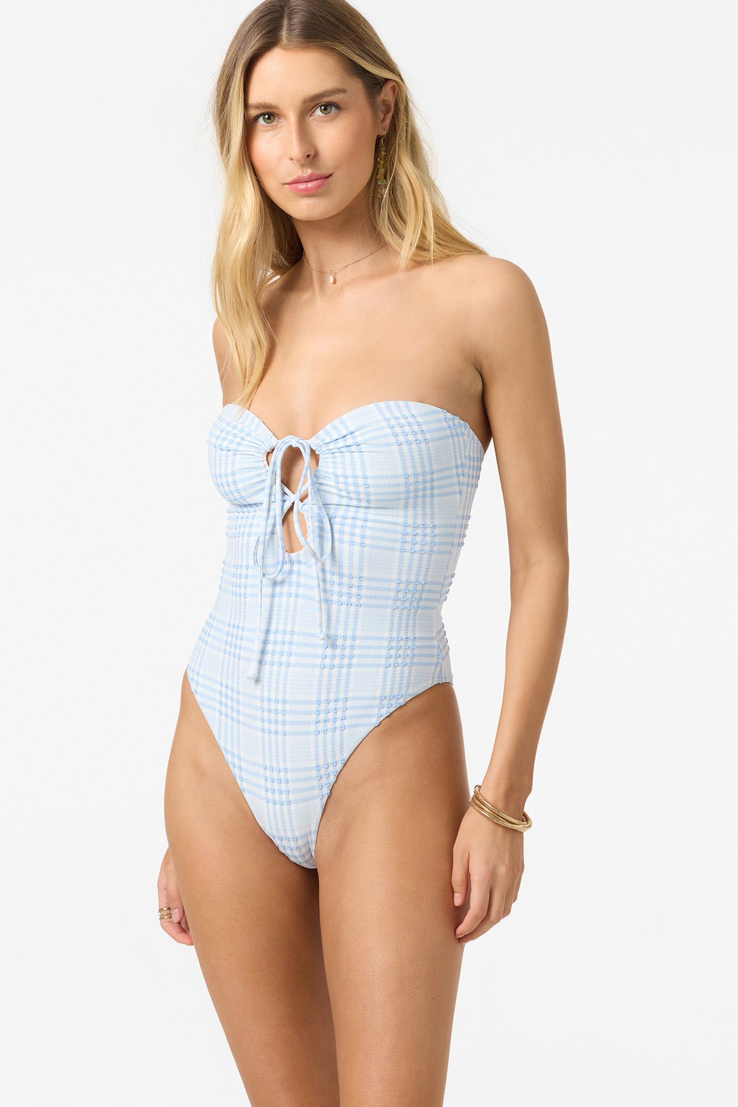 Catamaran Plaid Poolside One-Piece