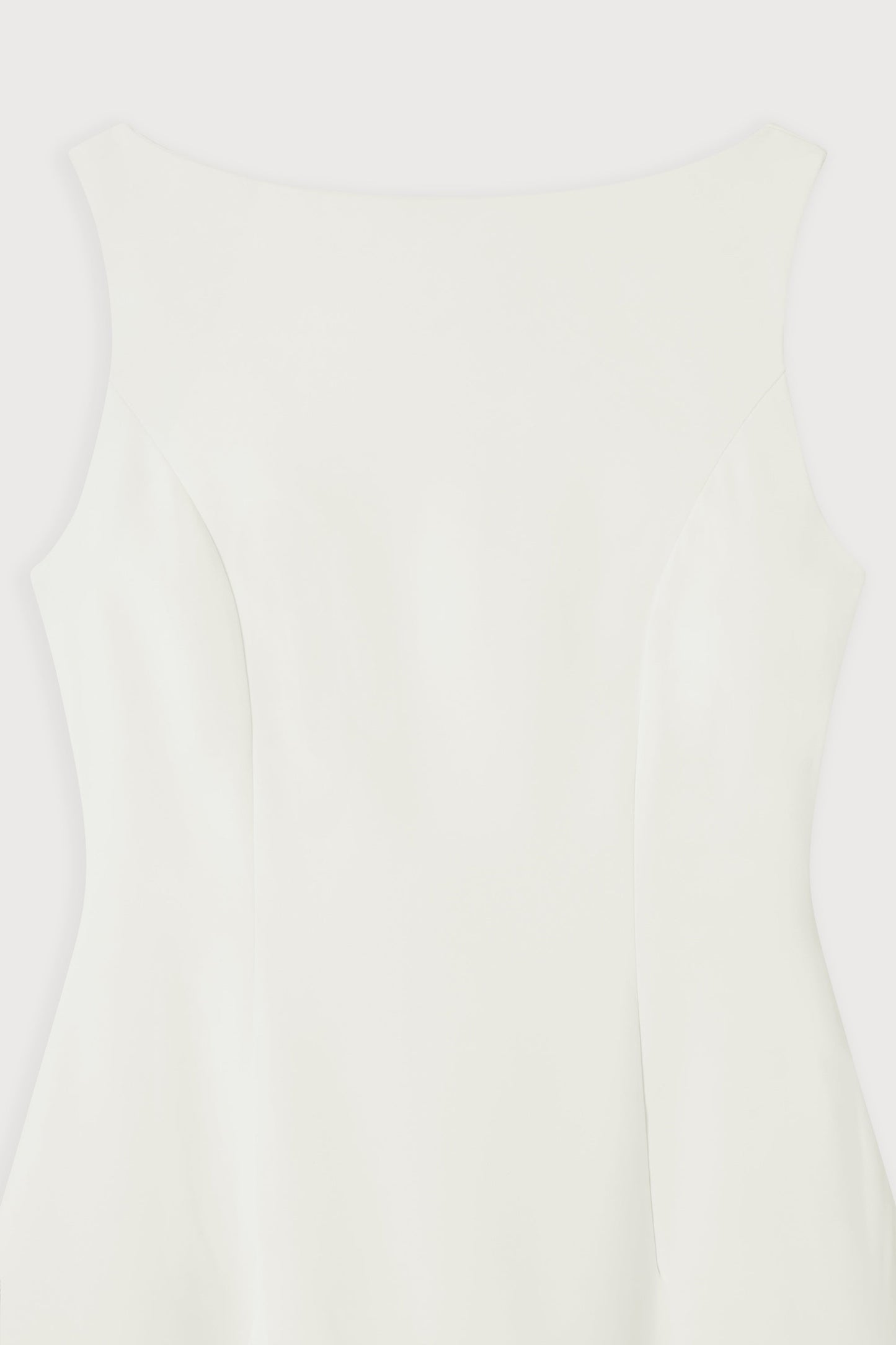 Straight Neck Midi Dress