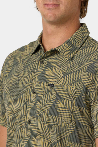 TRVLR Perforated Printed Standard Fit Shirt