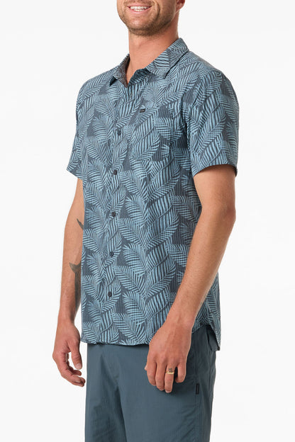 TRVLR Perforated Printed Standard Fit Shirt