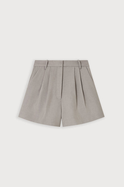 Wool Mix Tailored Shorts