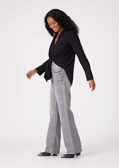 Happy Hour Tie Front Blouse