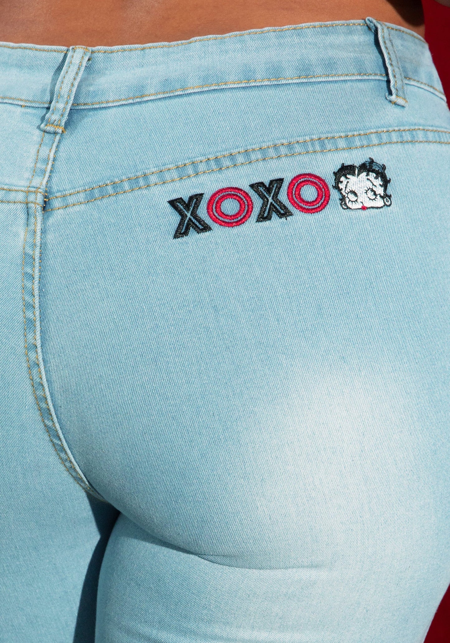Betty Boop Pin‑Up Pocket Jean