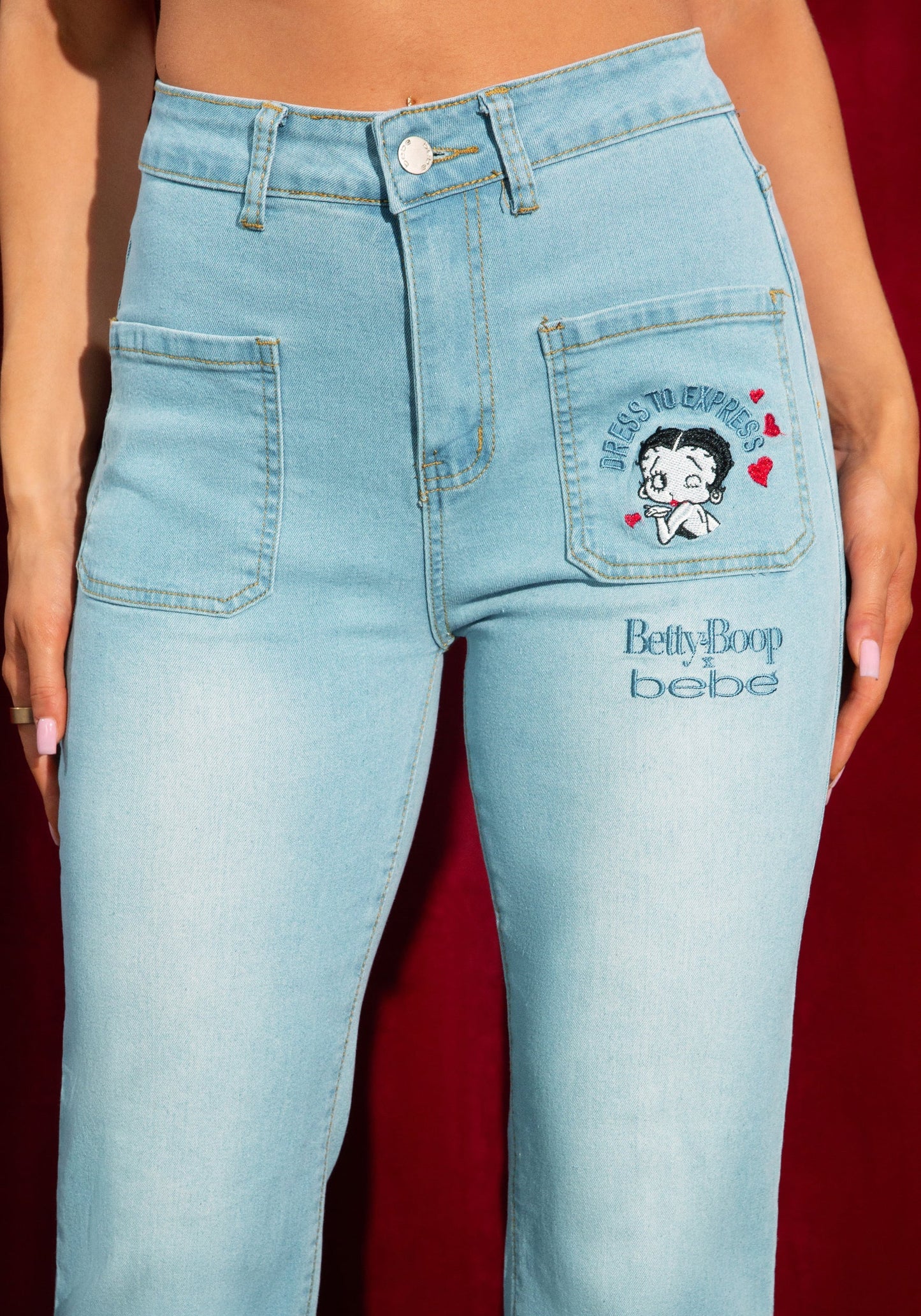 Betty Boop Pin‑Up Pocket Jean