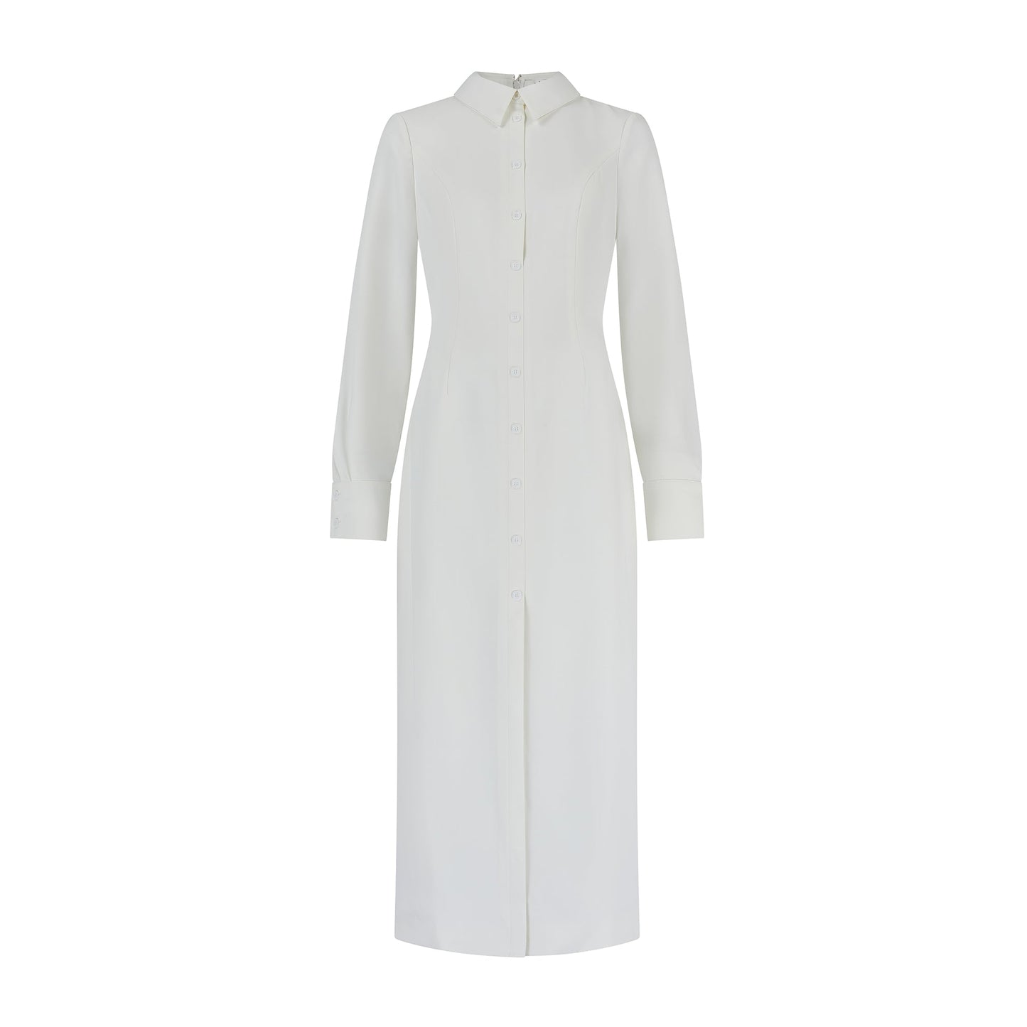 Long Sleeve Collar Maxi Dress